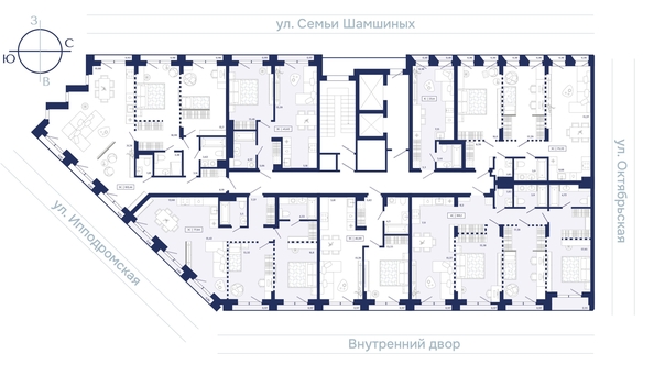 
  Продается 1-комн. квартира 46.69 м², в ЖК Юнити Центр. Фото 2.