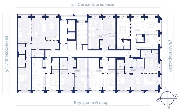 
  Продается 2-комн. квартира 79.08 м², в ЖК Юнити Центр. Фото 2.