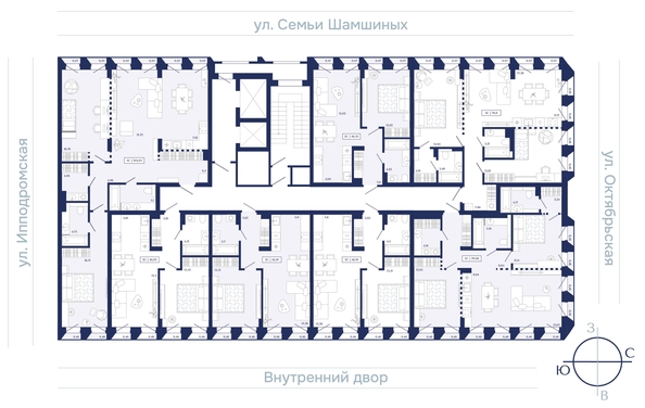 
  Продается 2-комн. квартира 105.03 м², в ЖК Юнити Центр. Фото 2.