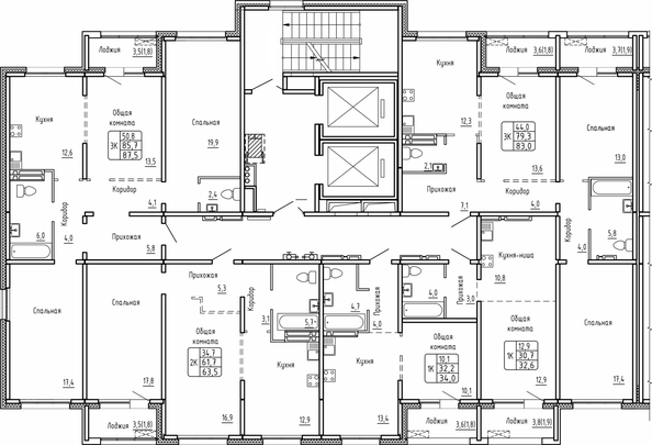 
  Продается 3-комн. квартира 83 м², в ЖК Самоцветы, Бирюза дом 1. Фото 1.