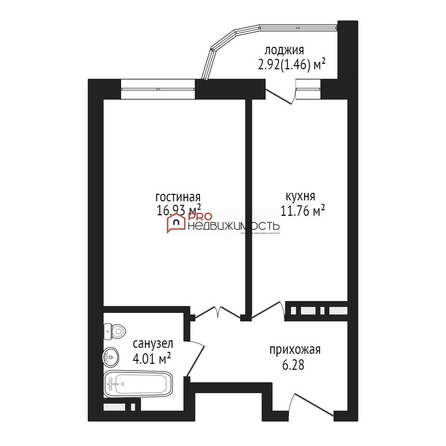 
  Сдается 1-комн. квартира 40 м². Фото 51.