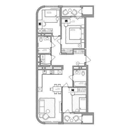 
  Продается 4-комн. квартира 98.5 м², в ЖК Беринг, дом 2. Фото 3.