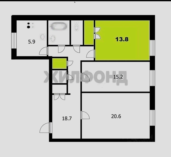 
  Продается комната 14 м². Фото 7.