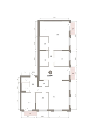 
  Продается 4-комн. квартира 168.4 м², в ЖК Город на озере. Фото 1.