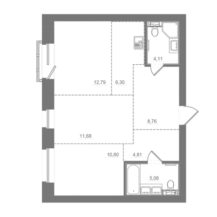 
  Продается 2-комн. квартира 64.33 м², в ЖК Спектр, дом 10. Фото 2.