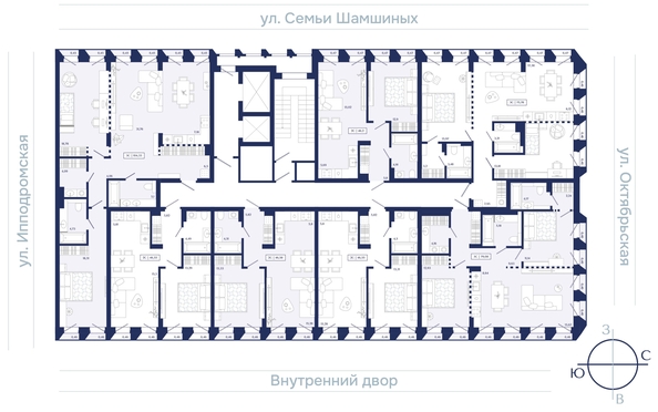 
  Продается 4-комн. квартира 151.3 м², в ЖК Юнити Центр. Фото 2.