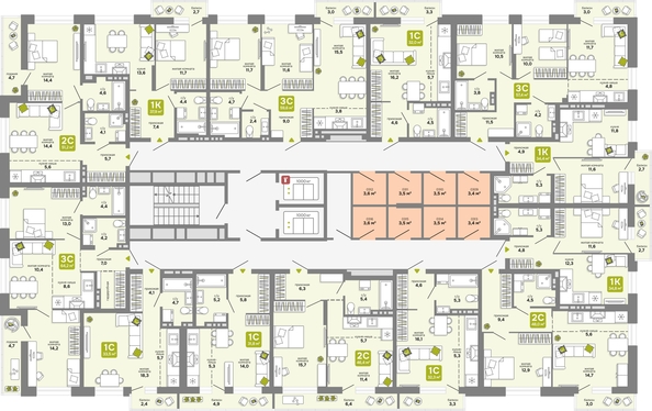 
  Продается 1-комн. квартира 34.4 м², в ЖК Счастливый квартал, дом 3. Фото 1.