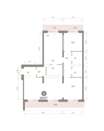
  Продается 2-комн. квартира 110.51 м², в ЖК Европейский берег, дом 32. Фото 1.
