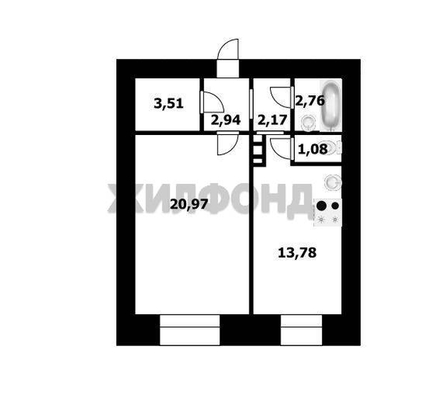 
  Продается 1-комн. квартира 48 м². Фото 9.