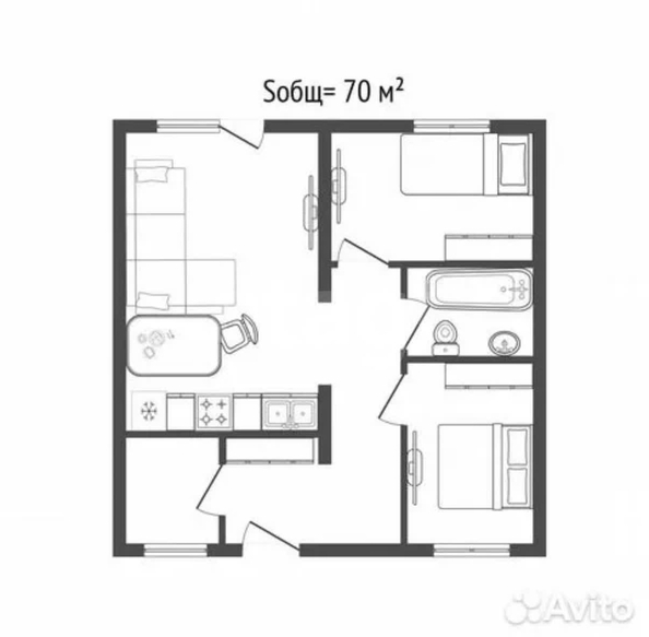 
  Продается дом 70 м², в КП Гармония. Фото 7.