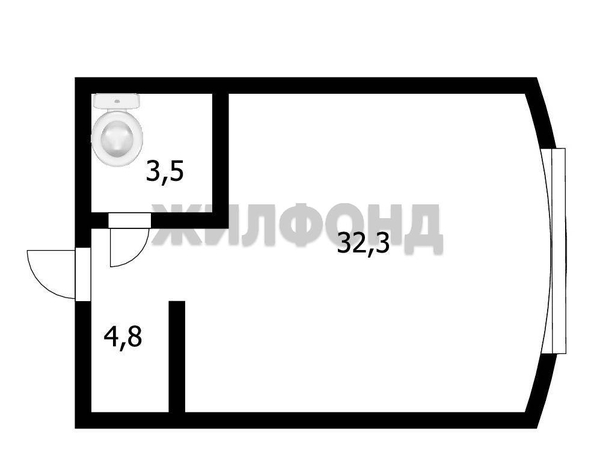 
   Продам студию, 40.2 м², Шевченко ул, 15

. Фото 11.