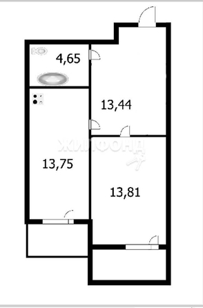 
   Продам 1-комнатную, 46 м², Тульская ул, 80

. Фото 2.