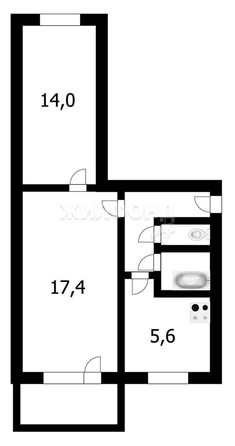 
   Продам 2-комнатную, 44.3 м², Петухова ул, 92

. Фото 21.
