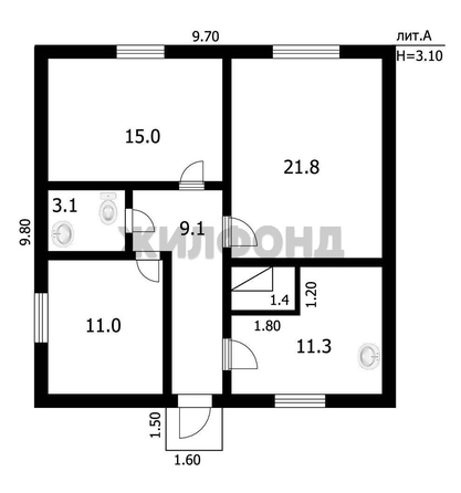 
   Продам дом, 149 м², Боровое село

. Фото 30.