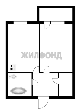 
   Продам 1-комнатную, 39.7 м², Кубовая ул, 94

. Фото 8.