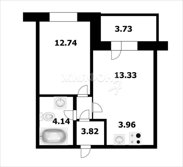 
   Продам 2-комнатную, 37.99 м², Ясный Берег ул, 35

. Фото 5.