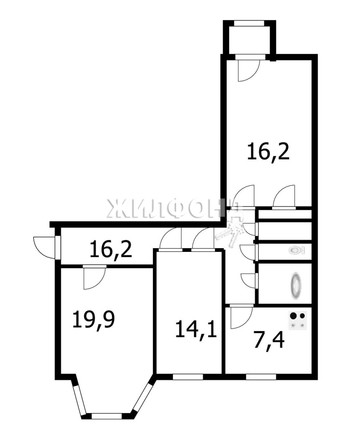 
   Продам 3-комнатную, 79.9 м², Красный пр-кт, 179

. Фото 15.