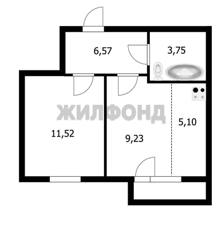 
  Продается 1-комн. квартира, 36.1 м², ЖК Цивилизация, дом 2
. Фото 20.
