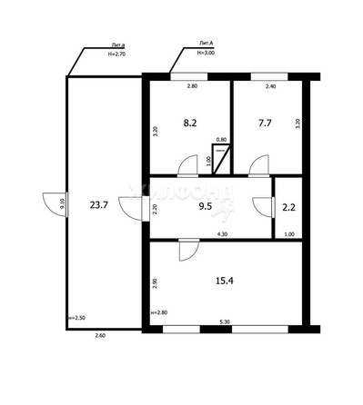 
   Продам 2-комнатную, 43 м², Восход ул, 3

. Фото 7.