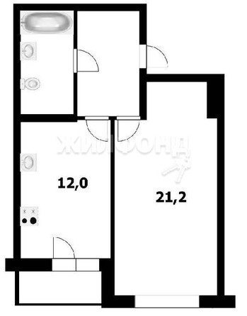 
   Продам 1-комнатную, 46 м², Богдана Хмельницкого ул, 19/3

. Фото 12.