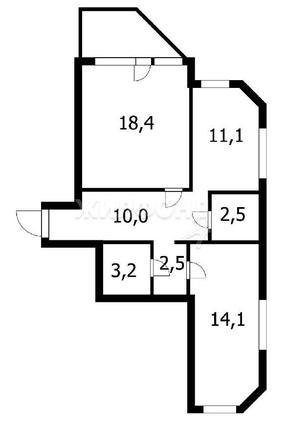 
   Продам 2-комнатную, 61.4 м², В. Высоцкого ул, 43

. Фото 28.