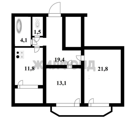
   Продам 2-комнатную, 72.5 м², Фрунзе ул, 71/1

. Фото 24.
