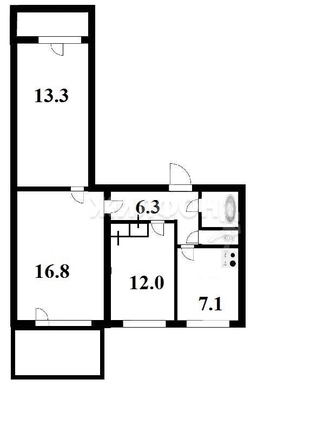 
   Продам 3-комнатную, 59.9 м², Зорге ул, 197

. Фото 16.