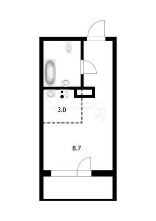 
   Продам студию, 18.2 м², Твардовского ул, 22/2

. Фото 12.