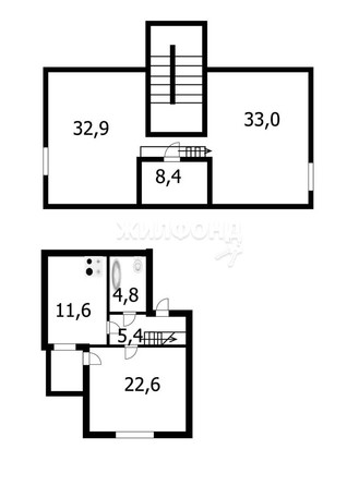 
   Продам 4-комнатную, 121.7 м², 5-й микрорайон, 3/2

. Фото 16.