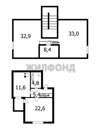 
   Продам 4-комнатную, 121.7 м², 5-й микрорайон, 3/2

. Фото 13.
