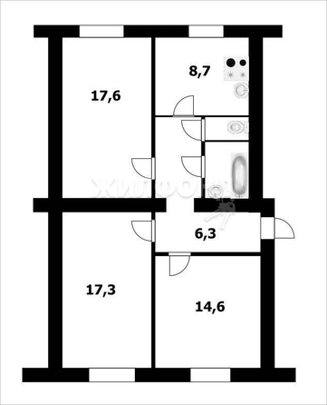 
   Продам 3-комнатную, 75 м², Караваева ул, 2

. Фото 14.