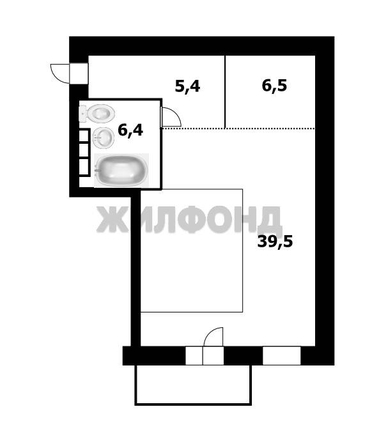 
  Продается 2-комн. квартира, 60 м², ЖК Ясный берег, дом 11
. Фото 18.