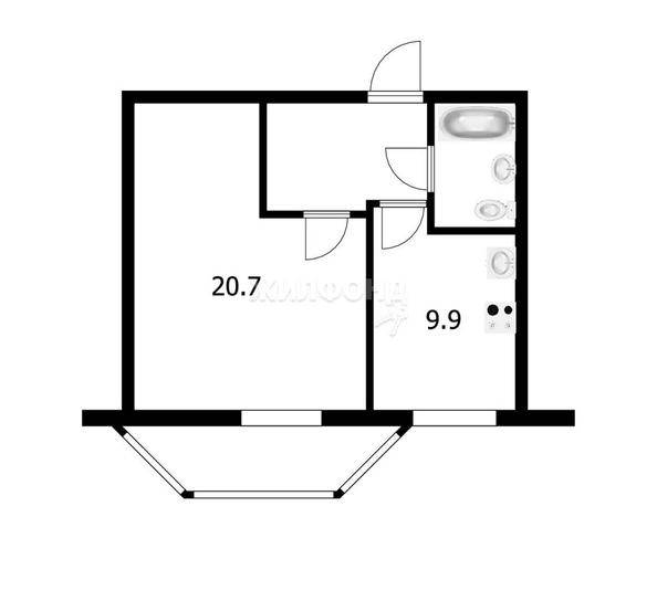 
   Продам 1-комнатную, 39.4 м², Волховская ул, 31

. Фото 19.