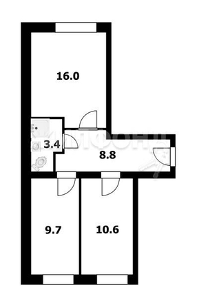 
   Продам 2-комнатную, 48.5 м², Шоссейная ул, 27

. Фото 8.