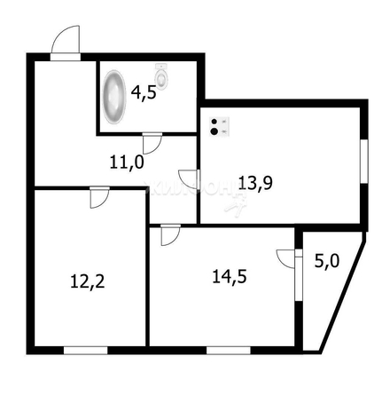 
   Продам 2-комнатную, 59 м², Петухова ул, 172

. Фото 26.