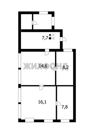 
   Продам дом, 54.4 м², Новосибирск

. Фото 16.