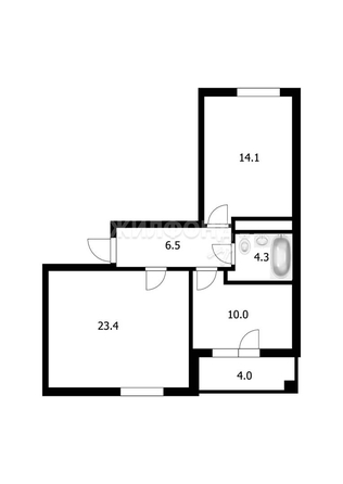 
   Продам 2-комнатную, 62.3 м², Стрижи мкр, 5

. Фото 16.