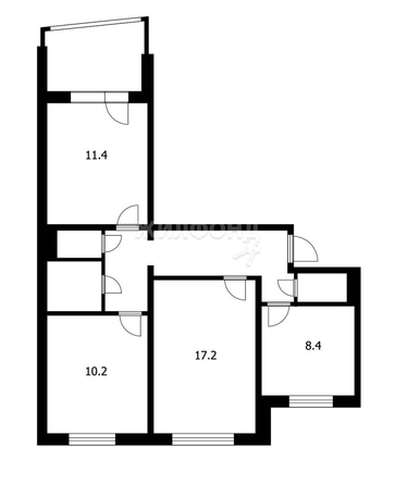 
   Продам 3-комнатную, 63.2 м², Рогачева ул, 22

. Фото 13.