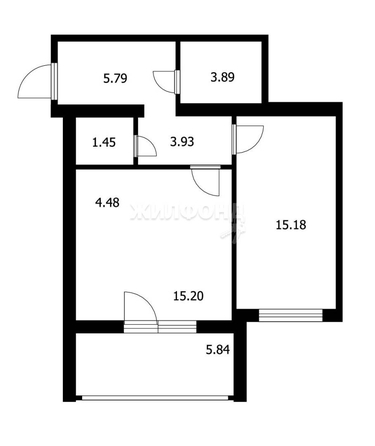 
   Продам 2-комнатную, 52.84 м², 3-й микрорайон, 20

. Фото 10.