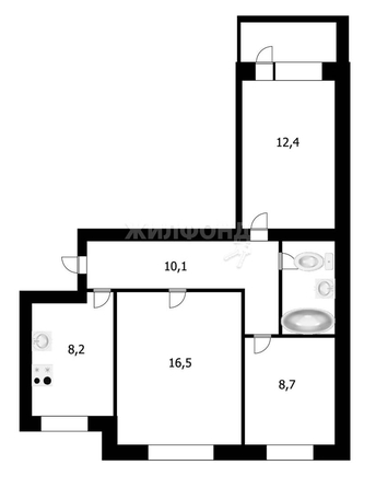 
   Продам 3-комнатную, 60 м², Сибиряков-Гвардейцев ул, 59

. Фото 15.