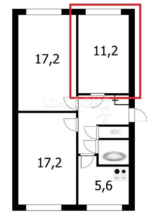 
   Продам комнату, 11.1 м², Российская ул, 28

. Фото 2.