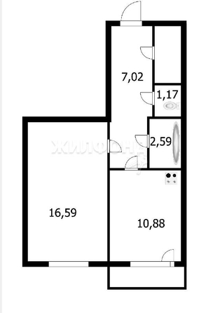 
   Продам 1-комнатную, 41.36 м², Виктора Шевелева ул, 38/1

. Фото 10.