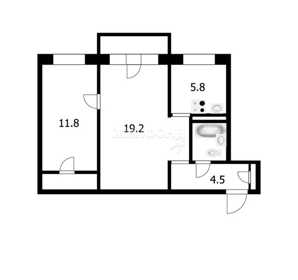 
   Продам 2-комнатную, 44.6 м², Римского-Корсакова ул, 17

. Фото 9.