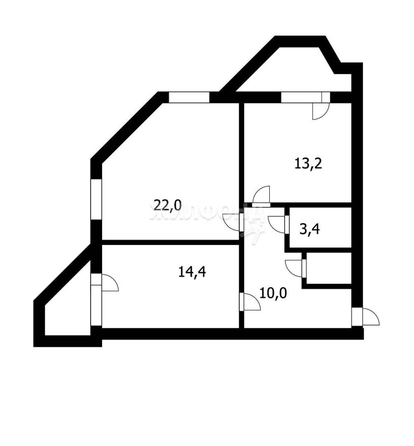 
   Продам 2-комнатную, 72 м², Вилюйская ул, 9

. Фото 2.