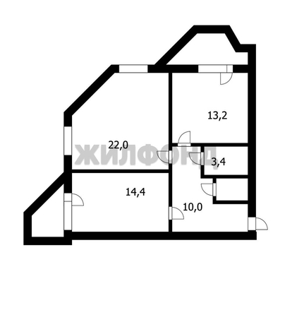 
   Продам 2-комнатную, 72 м², Вилюйская ул, 9

. Фото 11.