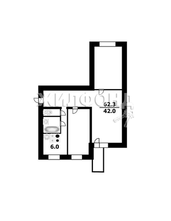 
   Продам 3-комнатную, 65.3 м², Школьная ул, 6/2

. Фото 9.