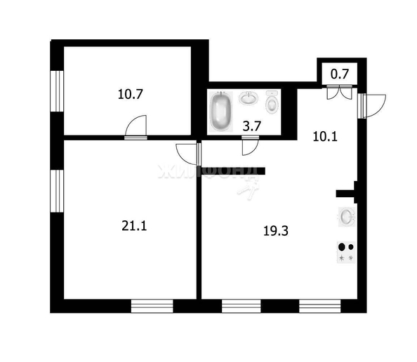 
   Продам 3-комнатную, 65.6 м², Свердлова ул, 3

. Фото 25.