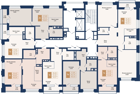 
   Продам 3-комнатную, 93.12 м², Легендарный-Северный, дом 2

. Фото 21.