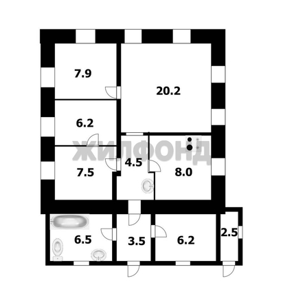 
   Продам дом, 73 м², Новосибирск

. Фото 18.