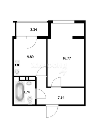 
   Продам 1-комнатную, 36.3 м², Добролюбова ул, 162/1

. Фото 17.